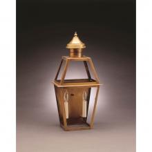 Northeast Lantern 2241-VG-LT2-CLR - Tapered Wall Verdi Gris 2 Candelabra Sockets Clear Glass