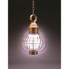 Northeast Lantern 2842-DAB-MED-OPT - Caged Round Hanging Dark Antique Brass Medium Base Socket Optic Glass