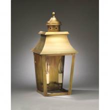 Northeast Lantern 5531-VG-LT2-CLR - Pagoda Wall Verdi Gris 2 Candelabra Sockets Clear Glass