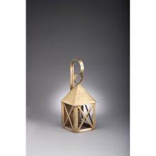 Northeast Lantern 7011-DB-MED-CLR - Pyramid Top X-Bars Wall Dark Brass Medium Base Socket Clear Glass