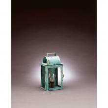 Northeast Lantern 8011-DAB-MED-CLR - Culvert Top Wall Dark Antique Brass Medium Base Socket Clear Glass