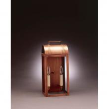 Northeast Lantern 8031-DAB-LT2-CLR - Culvert Top Wall Dark Antique Brass 2 Candelabra Sockets Clear Glass