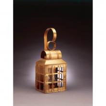 Northeast Lantern 8131-AB-CIM-CLR - Culvert Top H-Bars Wall Antique Brass Medium Base Socket With Chimney Clear Glass