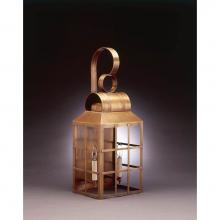 Northeast Lantern 8141-VG-LT2-CLR - Culvert Top H-Bars Wall Verdi Gris 2 Candelabra Sockets Clear Glass