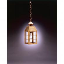Northeast Lantern 8312-DB-MED-CLR - H-Rod Hanging Dark Brass Medium Base Socket Clear Glass