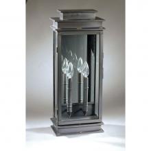 Northeast Lantern 8851-DB-LT2-CLR-PM - Wall Dark Brass 2 Candelabra Sockets Clear Glass Plain Mirror