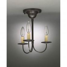 Northeast Lantern 903F-VG-LT3 - Hanging J-Arms Verdi Gris 3 Candelabra Sockets