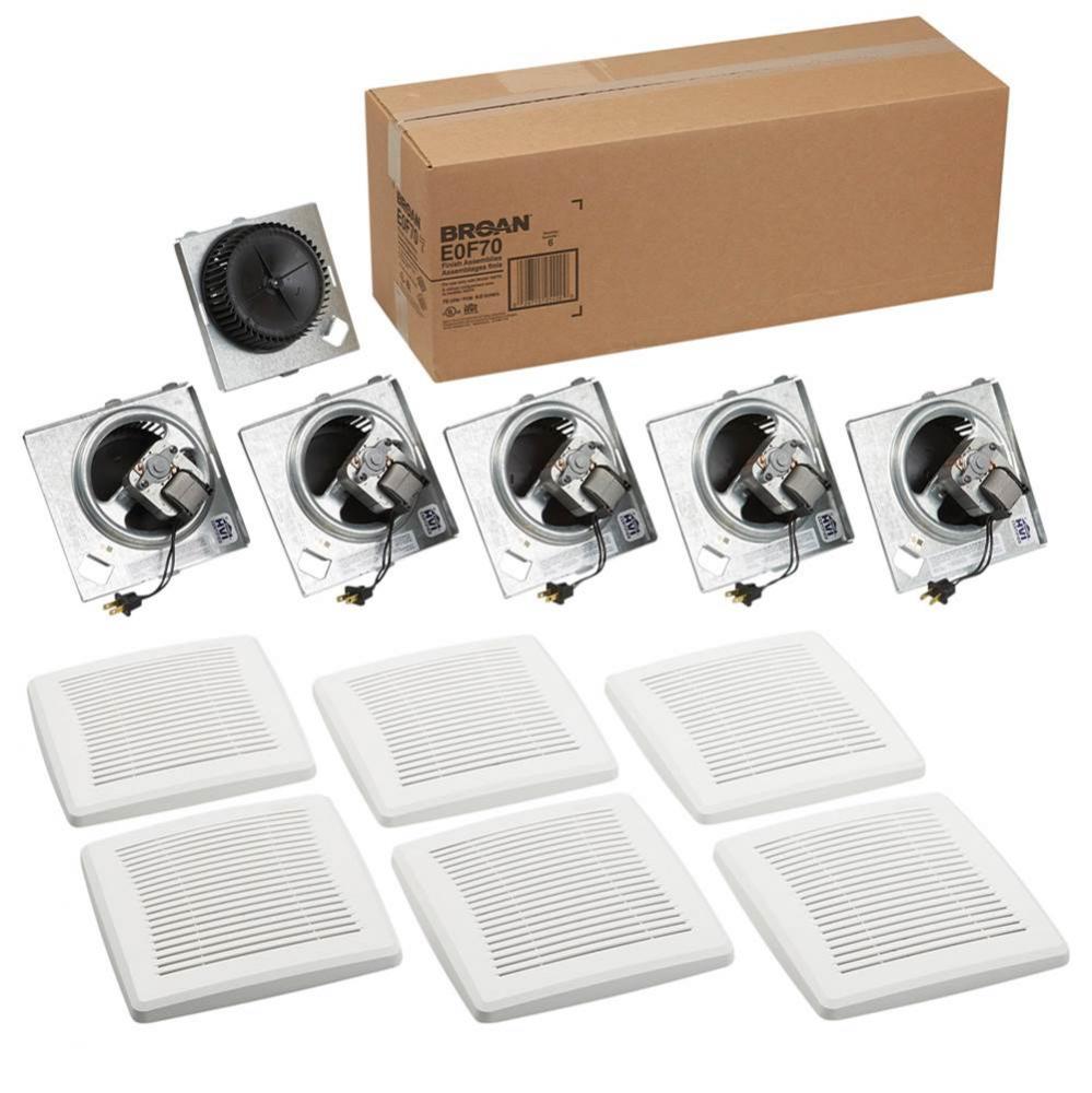 Broan Economy Series 70 cfm Ceiling/Wall Ventilation Fan Finish Pack, 4.0 sones
