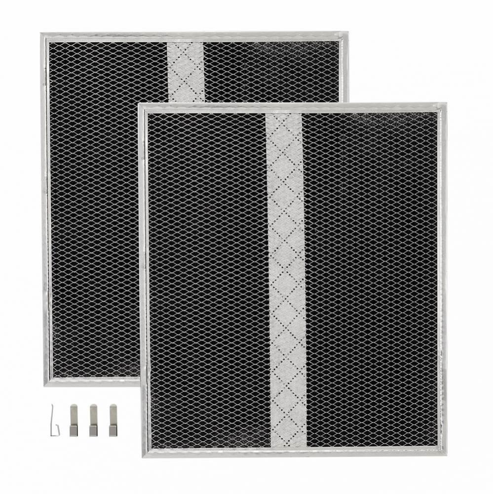 Genuine Replacement Charcoal Filter For Range Hoods, 12-7/8'' X 14-5/8'', Fits