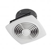 Broan Nutone Canada 505 - 8-Inch 200 CFM Vertical Discharge Fan, White Square Plastic Grille, 8.5 Sones