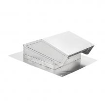 Broan Nutone Canada 644 - Broan-NuTone Roof Cap in Natural Aluminum Finish, 3-1/4'' x 10'' or up to 8&ap
