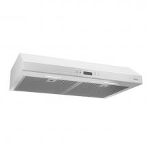 Broan Nutone Canada BCDJ130WH - Glacier 30-Inch 450 Max Blower CFM 5.5 Sones White Range Hood