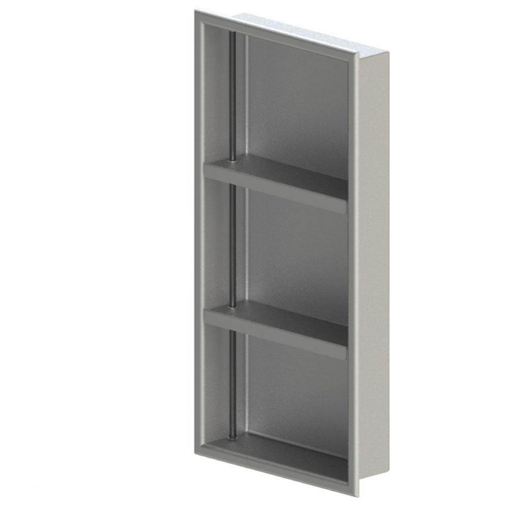 12'' X 24'' Recessed Wall Niche With Two Adjustable Shelves (For Vertical Use)