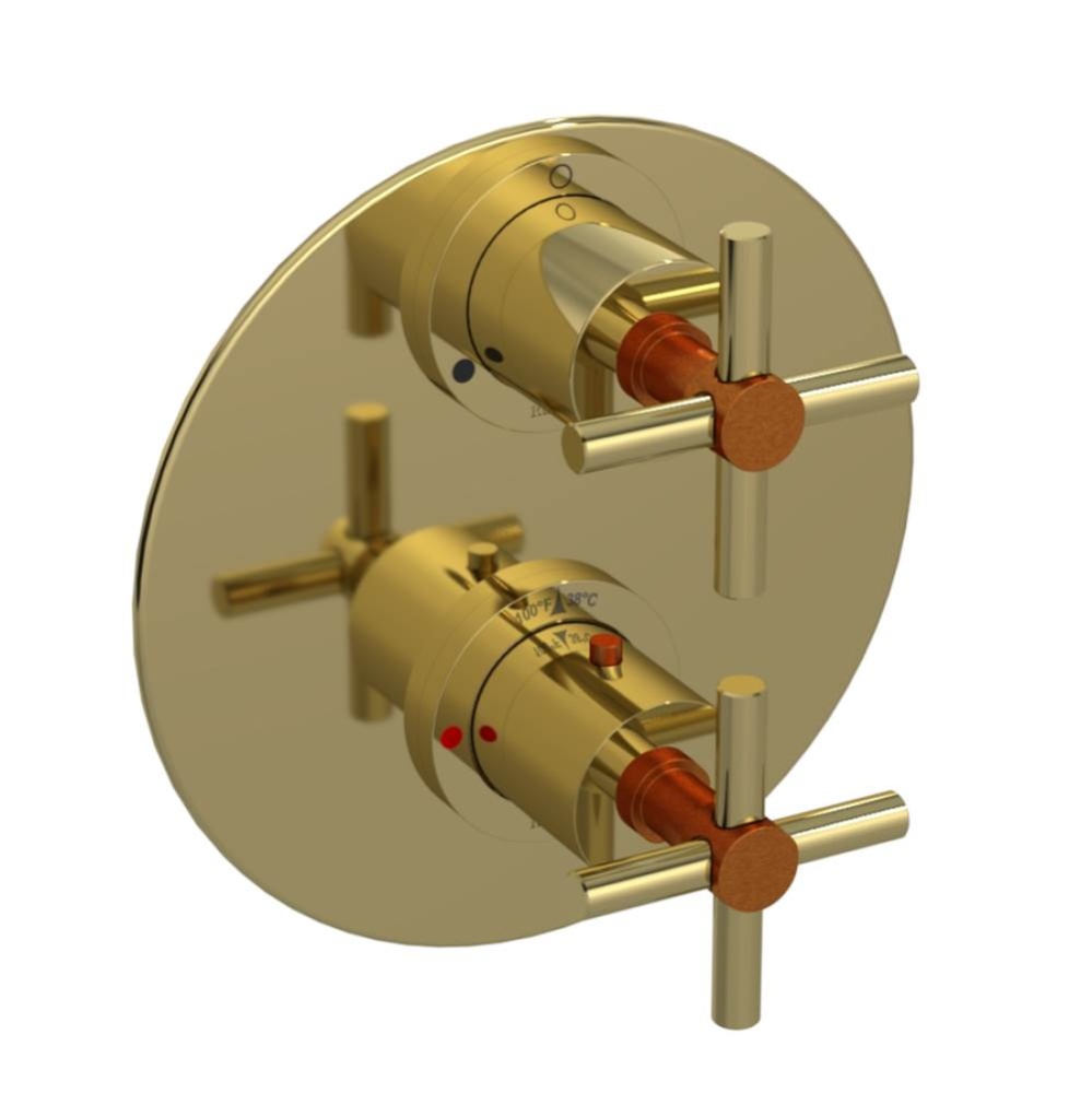 Temperature Control Valve with Stops & Two Way Diverter with Shut-Off (Trim Only)
