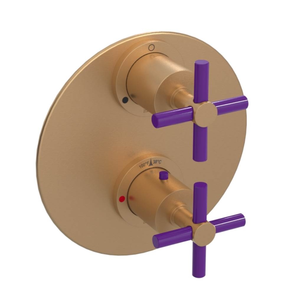 Temperature Control Valve with Stops & Two Way Diverter with Shut-Off (Trim Only)