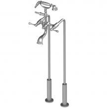 Rubinet Canada 3FFMLCHCH - Tub Filler Floor Mnt W/Hhs