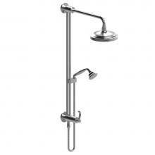 Rubinet Canada 4UET2CHCH - Wall Mnt Div,Slide Bar,S/Head