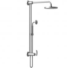 Rubinet Canada 4UHO2CHCH - Wall Mnt Div,Slide Bar,S/Head