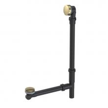 Rubinet Canada 9EW010NB - Adjustable Cable Driven Tubular Waste And Overflow (PVC with Brass Trim) 22''