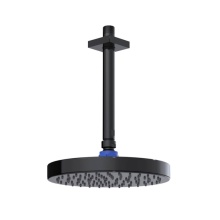 Rubinet Canada 4F218BKBJ - 8'' Ceiling Mount Shower Head with Shower Arm & Flange