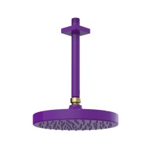 Rubinet Canada 4F218PHNB - 8'' Ceiling Mount Shower Head with Shower Arm & Flange