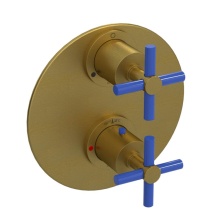 Rubinet Canada T2QGNCABMBJ - Temperature Control Valve with Stops & Two Way Diverter with Shut-Off (Trim Only)