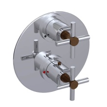 Rubinet Canada T2QGNCCHOB - Temperature Control Valve with Stops & Two Way Diverter with Shut-Off (Trim Only)