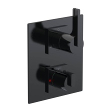 Rubinet Canada T2QRTLBKMB - Temperature Control Valve with Stops & Two Way Diverter with Shut-Off (Trim Only)