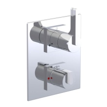 Rubinet Canada T2QRTLCHMW - Temperature Control Valve with Stops & Two Way Diverter with Shut-Off (Trim Only)