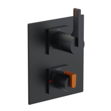 Rubinet Canada T2QRTLMBACM - Temperature Control Valve with Stops & Two Way Diverter with Shut-Off (Trim Only)