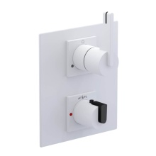 Rubinet Canada T2QRTLMWMB - Temperature Control Valve with Stops & Two Way Diverter with Shut-Off (Trim Only)