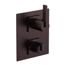 Rubinet Canada T2QRTLOBMB - Temperature Control Valve with Stops & Two Way Diverter with Shut-Off (Trim Only)