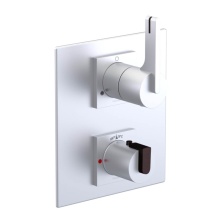 Rubinet Canada T2QRTLSCOB - Temperature Control Valve with Stops & Two Way Diverter with Shut-Off (Trim Only)