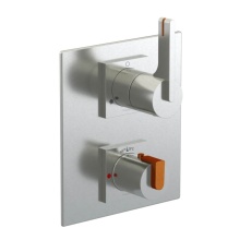 Rubinet Canada T2QRTLSNACM - Temperature Control Valve with Stops & Two Way Diverter with Shut-Off (Trim Only)