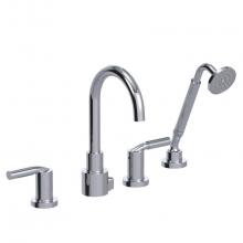 Rubinet Canada T5HNLLCHBD - Four Piece Roman Tub Filler with Hand Held Shower with LaSalle Spout Trim Only