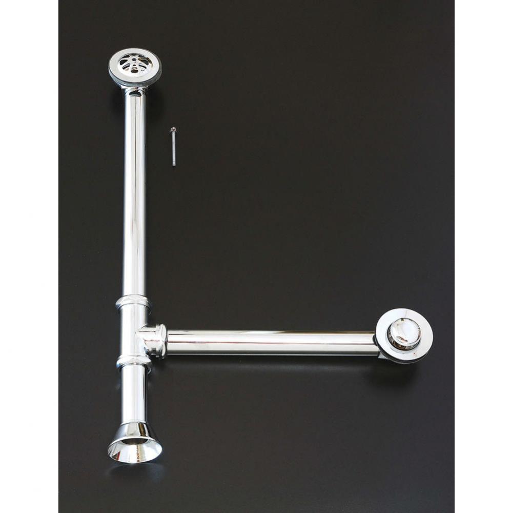 Chrome Toe Touch Waste/Overflow