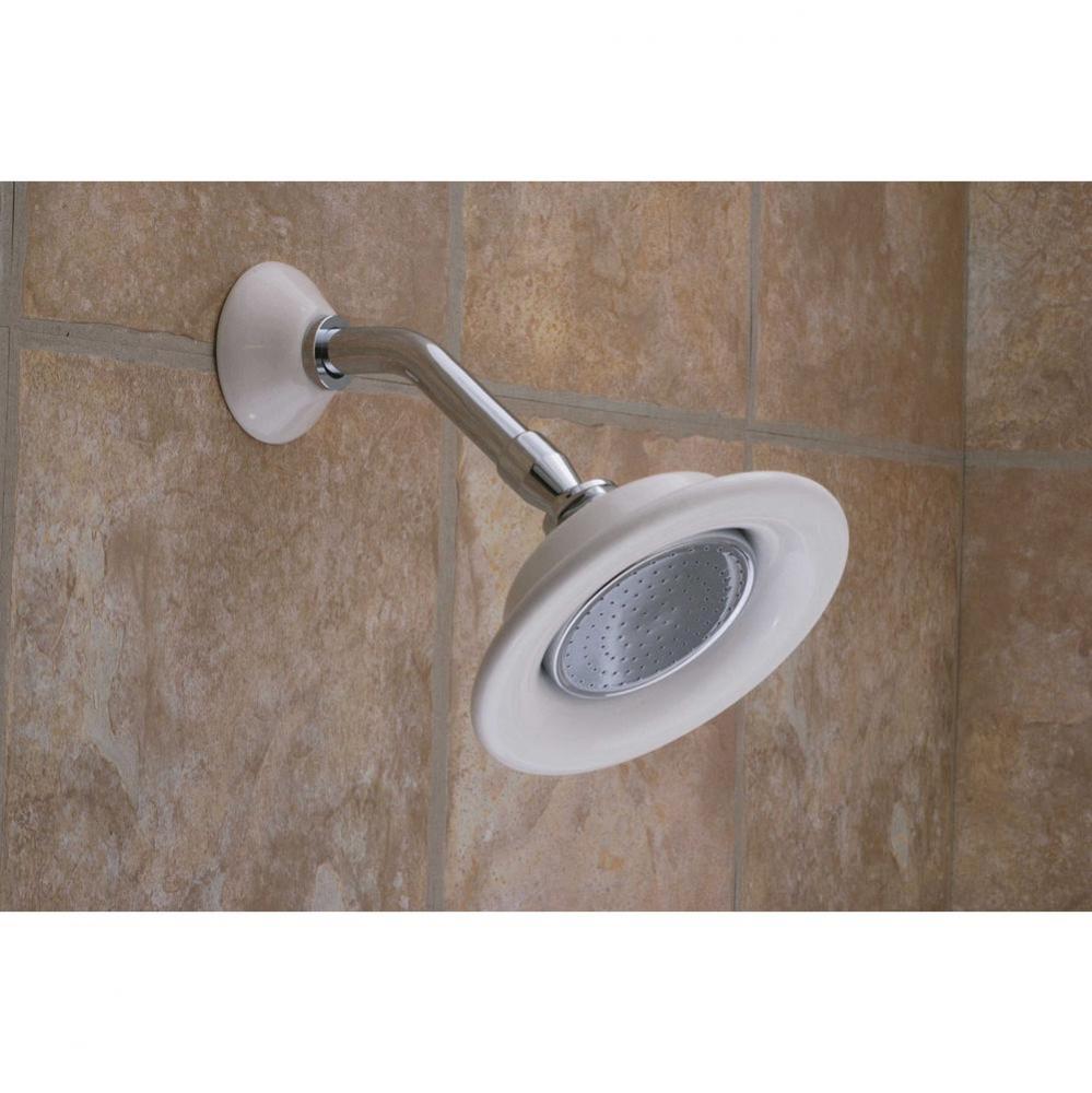 Chrome &amp; Porcelain Shower Head