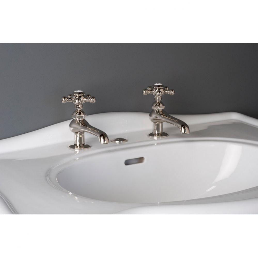 Chrome Faucet Set  With 5 Spoke Handle
