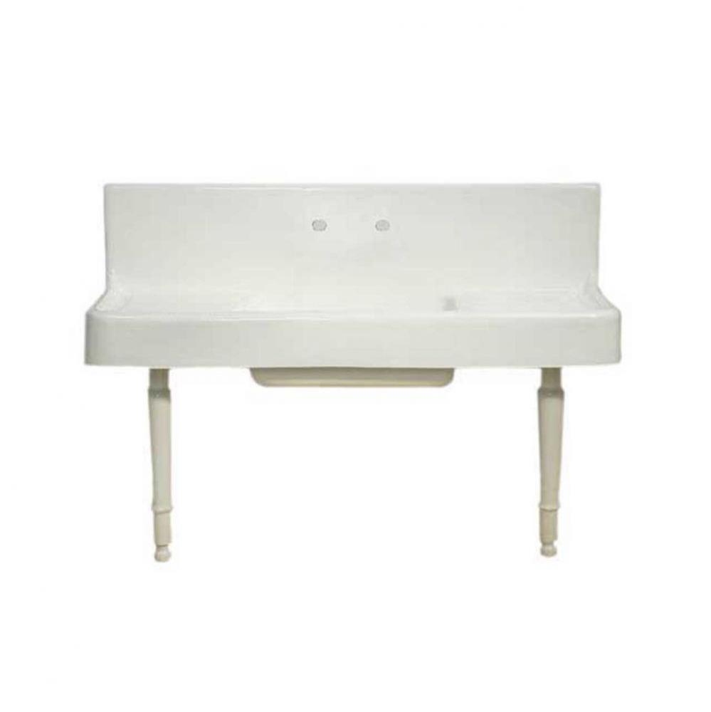 P0814 The Clarion 5apos;apos; Cast Iron Farmhouse Drainboard Sink With P0813 S