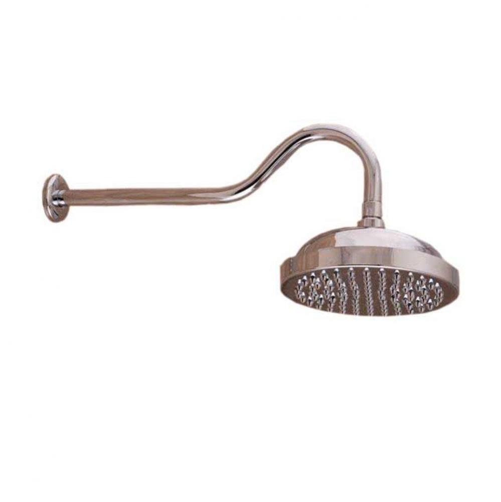 Chrome 8apos;apos; Shower Head W/15apos;apos; Shower Arm &amp; Escutcheon