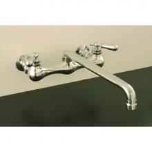 Strom Living P0828C - Chrome Wall Mt Kitchen Faucet. 12apos;apos; Swivel Spout