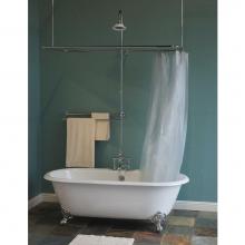 Strom Living P0895C - Chrome Side/Deck Mount Thermostatic Shower Enclosure Set. Includes Faucet