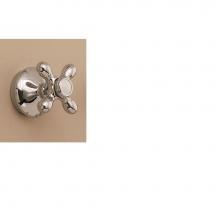 Strom Living P0927C - Chrome Volume Control Valve With Traditional Escutcheon And 4 Spoke Crosspoint H