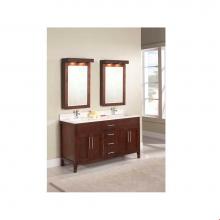 Tidal Bath Canada LDNC-616000-AW - Linden 61'' double-sink vanity