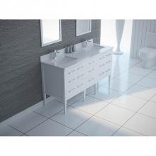 Tidal Bath Canada SYDC-613100-QA - Sydney 61'' double-sink vanity