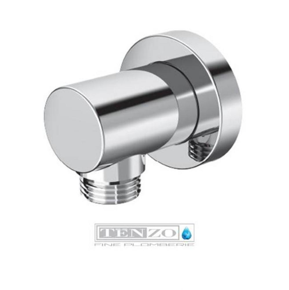 Wall supply elbow brass chrome