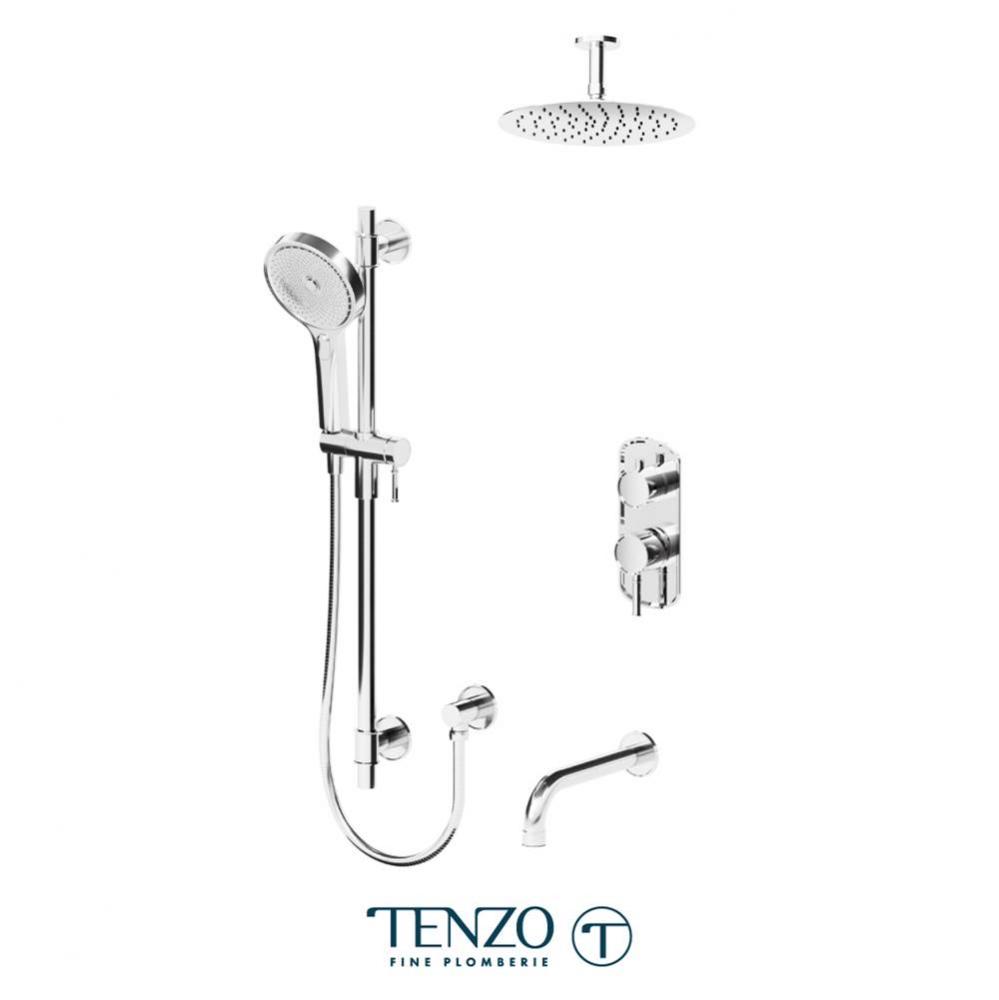 Alyss T-Box kit 3 functions pres bal chrome finish