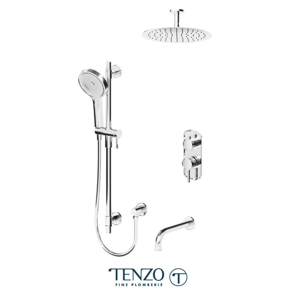 Alyss T-Box kit 3 functions pres bal chrome finish