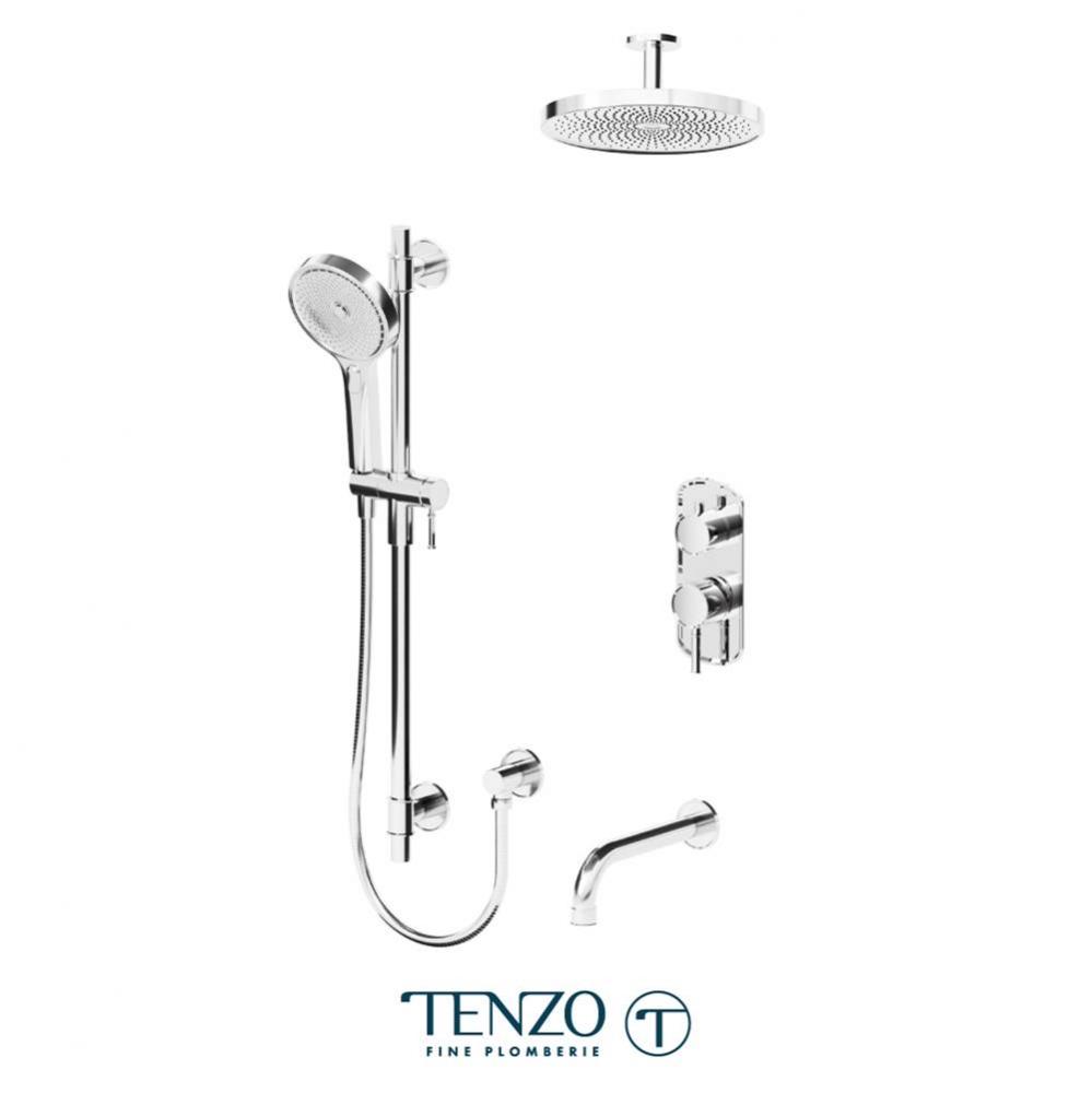 Alyss T-Box kit 3 functions pres bal chrome finish