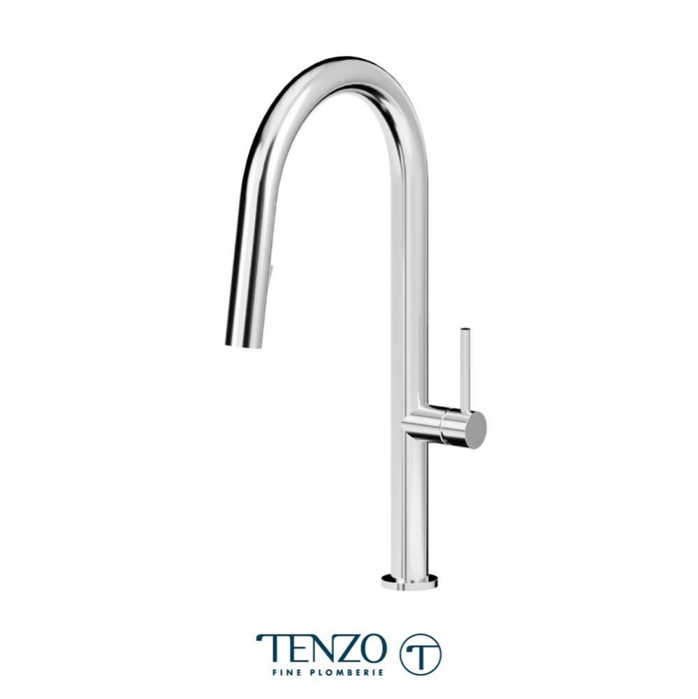 Single-handle kitchen faucet Amador with pull-down & 2-Function hand shower chrome